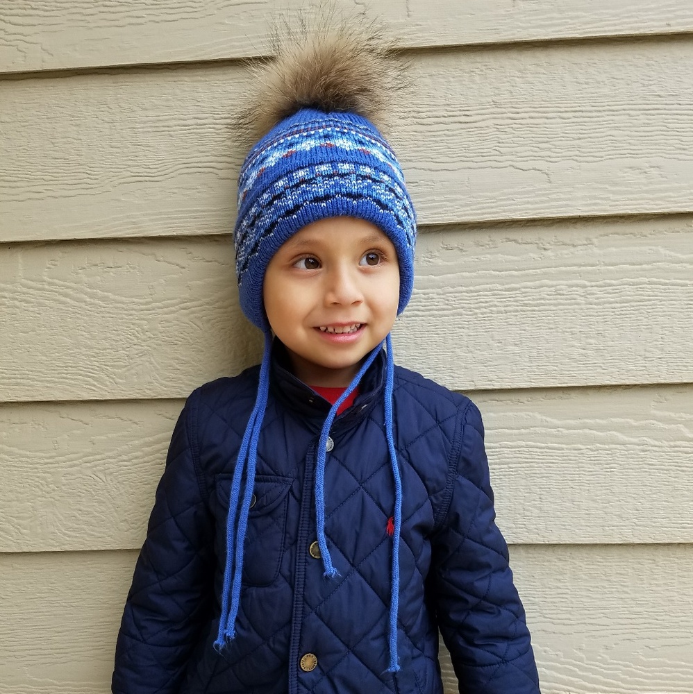 Winter hat authentic fur